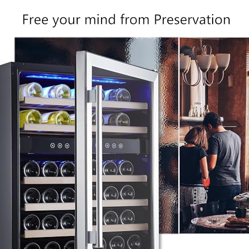 Kalamera 24" Wine Cooler, 46 Bottle - Dual Zone