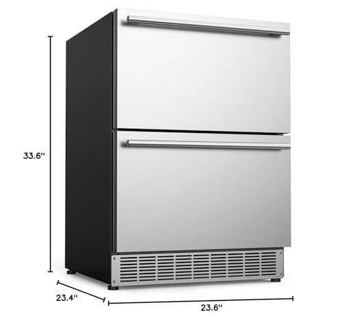 COTLIN 24 Inch Outdoor Double Drawer Fridge