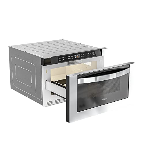 24" Stainless Steel Microwave Drawer with 1000W Power