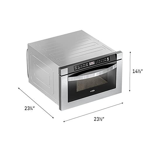 24" Stainless Steel Microwave Drawer with 1000W Power