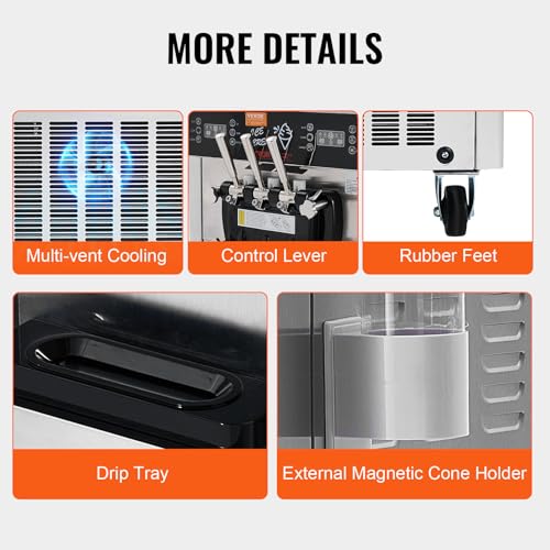 VEVOR Commercial Soft Serve Ice Cream Maker VIP