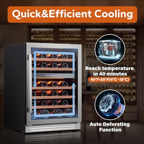 Ca'Lefort 46 Bottle Wine Fridge, Small Glass Door