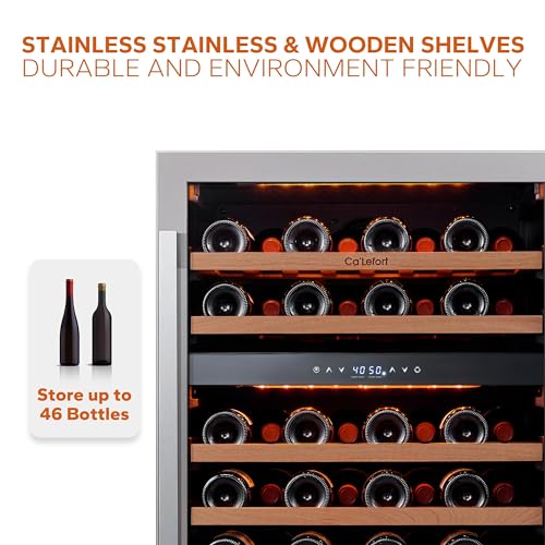 Ca'Lefort 46 Bottle Wine Fridge, Small Glass Door