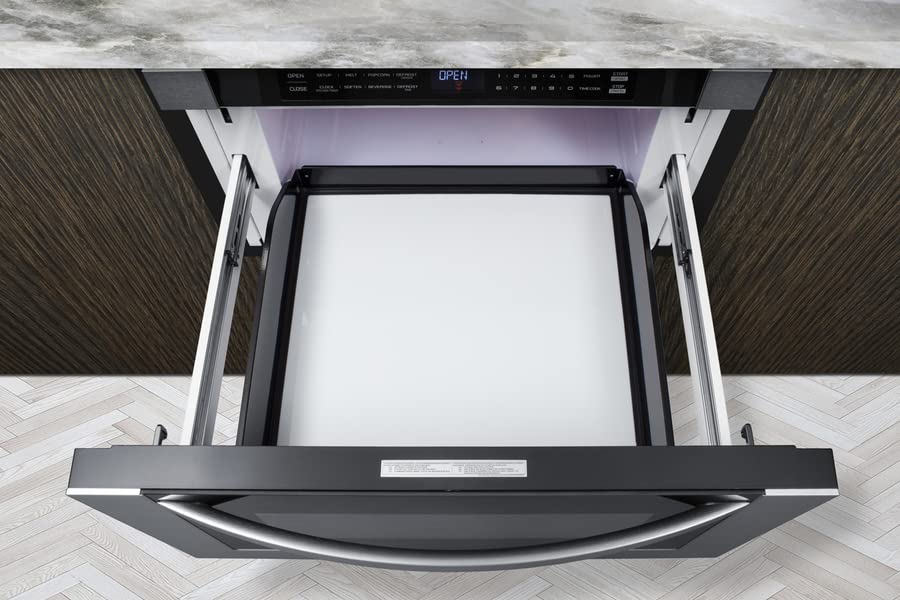 Summit MDR245SS 1.2 cu.ft. Built-In Drawer Microwave