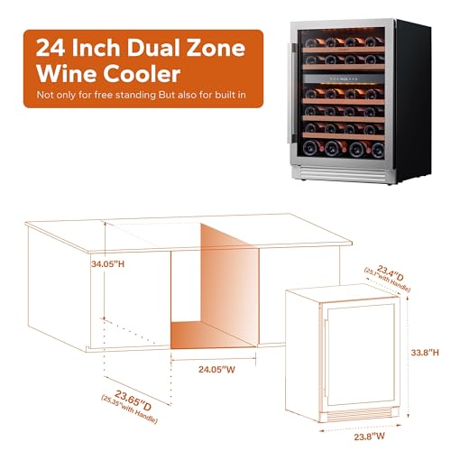 Ca'Lefort 46 Bottle Wine Fridge, Small Glass Door