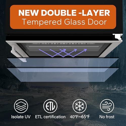 Ca'Lefort 46 Bottle Wine Fridge, Small Glass Door