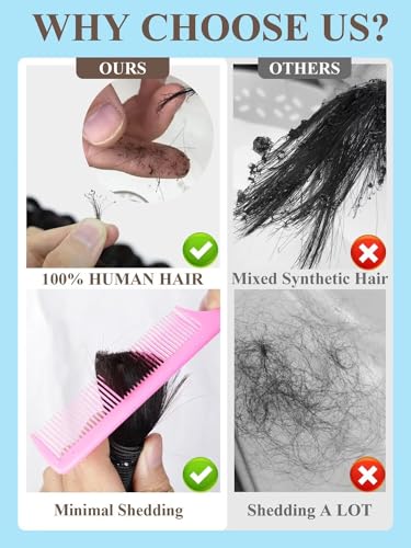 18" Brazilian Auburn Curly Hair Bundle - Water Wave