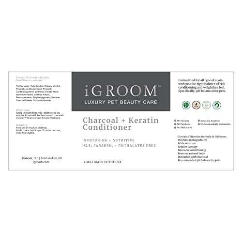 Luxury Charcoal Keratin Dog Conditioner, USA, Summer Fig