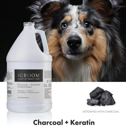 Luxury Charcoal Keratin Dog Conditioner, USA, Summer Fig