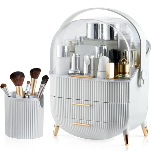 CANITORON Makeup Storage Organizer with Clear Cover