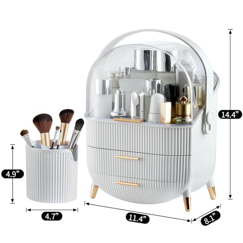 CANITORON Makeup Storage Organizer with Clear Cover