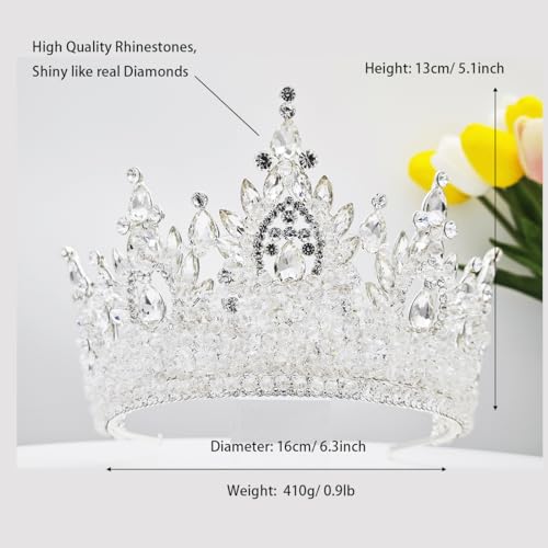 5" Tall Beauty Pageant Tiaras for Prom Queen