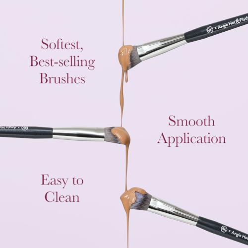 Angie Hot & Flashy 7pc Foundation Makeup Brush Set