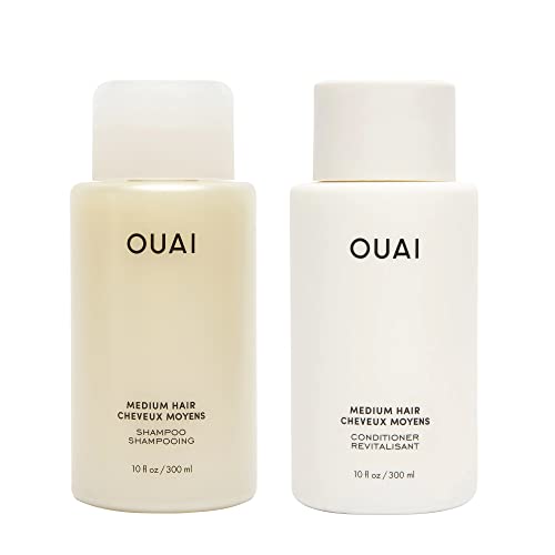 OUAI Medium Shampoo & Conditioner Set - Keratin Infused