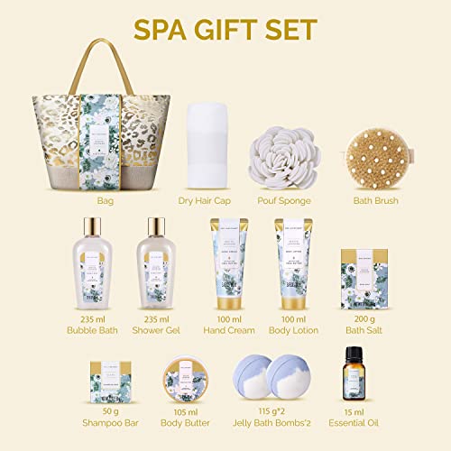 Luxury Spa Gift Set: Bath Bombs, Hand Cream