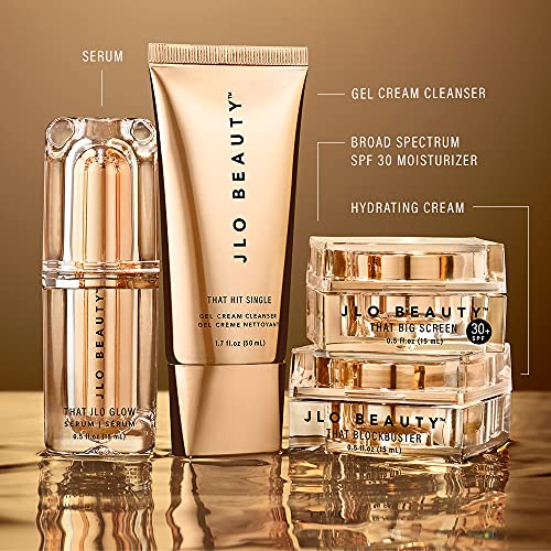 JLO Beauty Essentials Kit: Serum, Cleanser, Cream with SPF