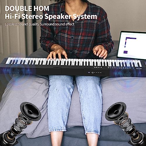 88 Key Digital Piano with Bluetooth and Sustain Pedal