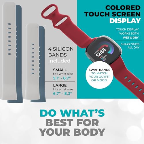 Fitbit Versa 4 Health & Fitness Smart Watch Bundle