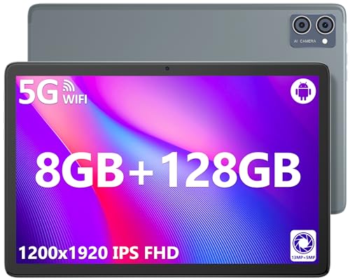 10" Tablet with Octa-Core Processor, Android 12, 128GB