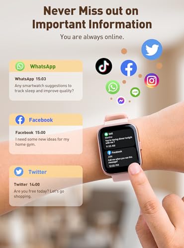 Women's Fitness Smart Watch with Alexa, Health Tracker