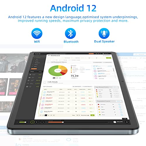 10" Tablet with Octa-Core Processor, Android 12, 128GB
