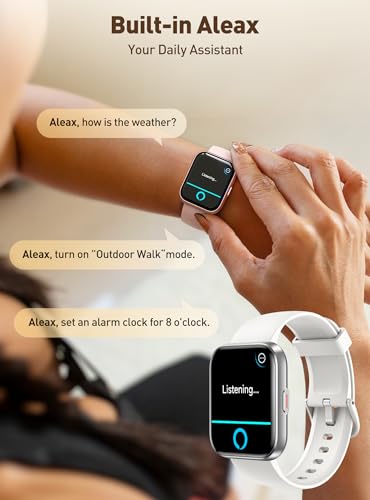 Women's Fitness Smart Watch with Alexa, Health Tracker