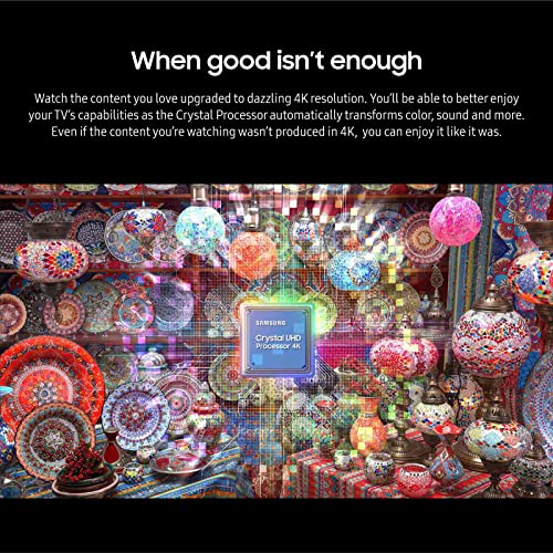 SAMSUNG 55-Inch Crystal UHD 4K Smart TVVIP