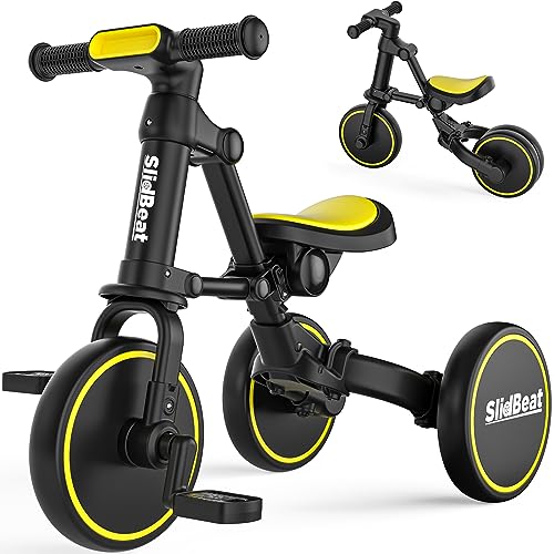 SLIDBEAT Kids 3-in-1 Tricycle for 2-4 Years