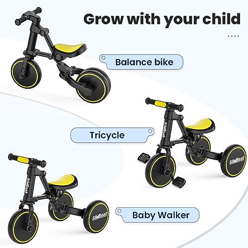 SLIDBEAT Kids 3-in-1 Tricycle for 2-4 Years