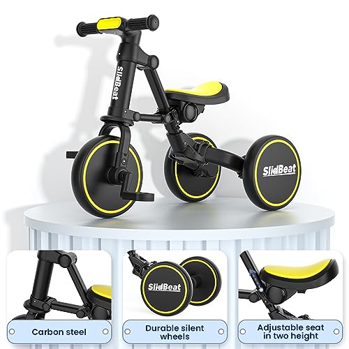 SLIDBEAT Kids 3-in-1 Tricycle for 2-4 Years