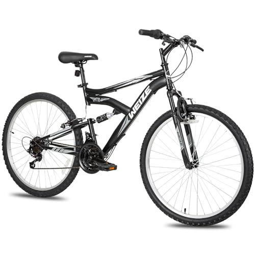 WEIZE Mountain Bike, 26" 18-Speed, Dual Suspension, Ergonomic Seat