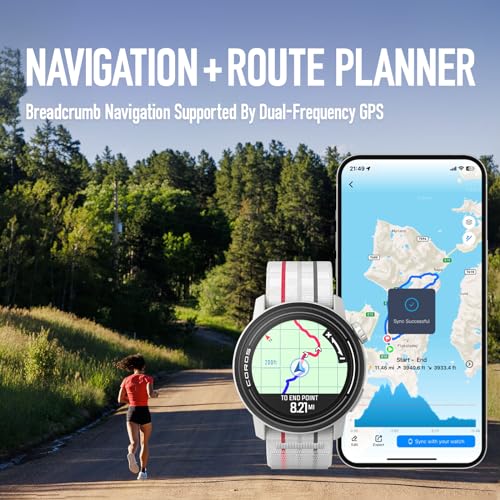 COROS PACE 3 Sport Watch GPS (White Silicone)