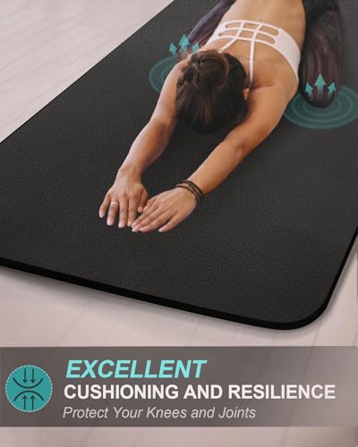 84'' x 32'' Extra Thick Yoga Mat for Tall Men & Women