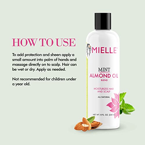 Mielle Organics Mint Almond Hair Oil, 8oz