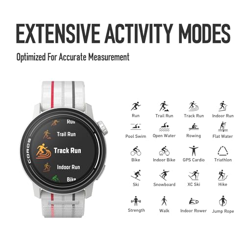 COROS PACE 3 Sport Watch GPS (White Silicone)