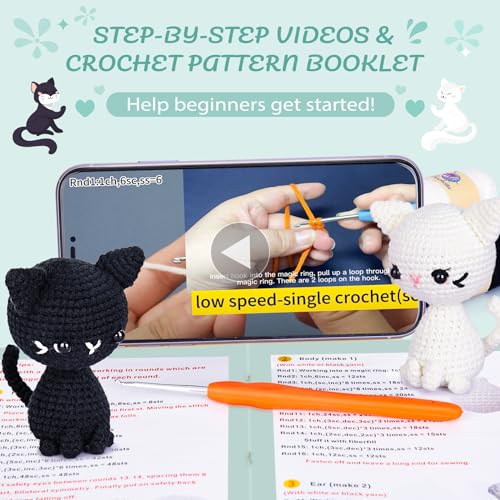 Crochetta Crochet Kit: DIY Magical Cats for Beginners