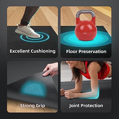 Extra thick Home Workout Mat for Big Spaces