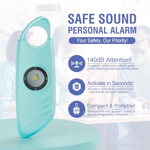 VIP Personal Safety Alarm - 2 Pack, 140db Siren