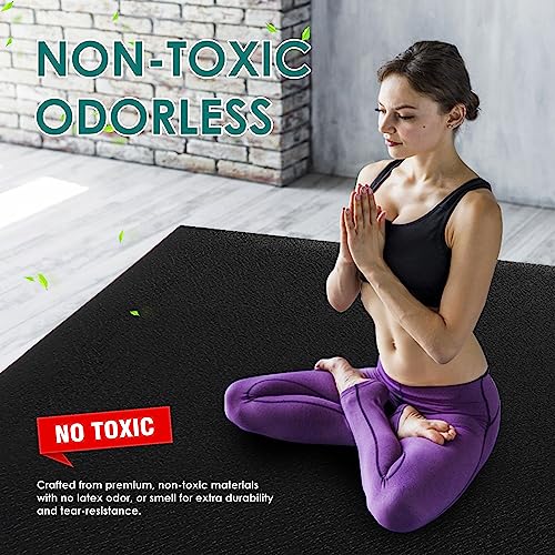 Large High-Density Exercise Mat for Home Gym Workout