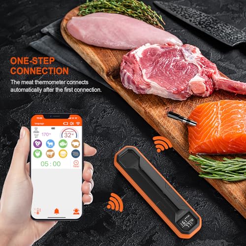Wireless Meat Thermometer - Digital Cooking Thermometer