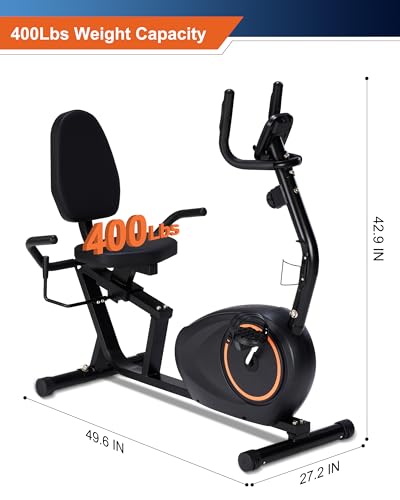 400LB Capacity Recumbent Exercise Bike for Seniors VIP