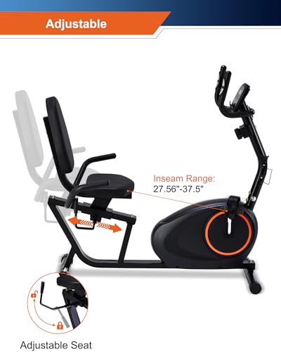 400LB Capacity Recumbent Exercise Bike for Seniors VIP