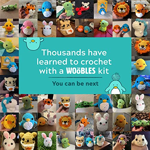 Woobles Crochet Kit with Easy Peasy Yarn - Pierre