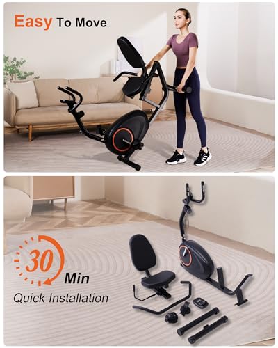 400LB Capacity Recumbent Exercise Bike for Seniors VIP