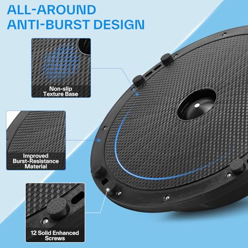 Half Balance Ball with Resistance Bands - Home Gym