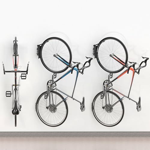 Kesito Swivel Bike Wall Mount, Vertical Bicycle Rack