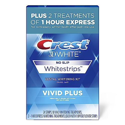 Crest 3D Whitestrips, Vivid Plus, 24 Strips