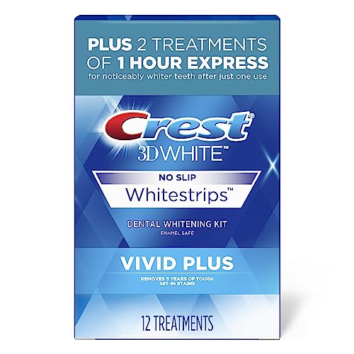 Crest 3D Whitestrips, Vivid Plus, 24 Strips