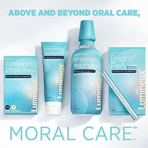Lumineux Teeth Whitening Mouthwash 16 Oz. - Enamel Safe - Sensitivity-Free Whitening