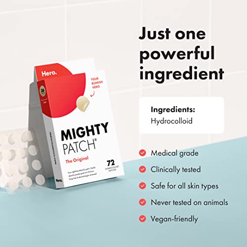 Mighty Patch - Hydrocolloid Acne Pimple Patch (72 Count)